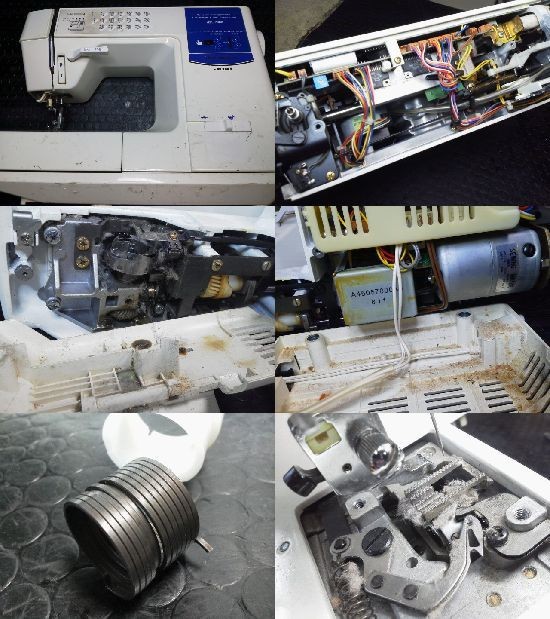 JUKIミシン修理・HZL-7800（糸通し機故障、動作音が高い、メンテナンス